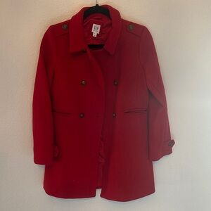 GAP Kids Red Pea Coat
